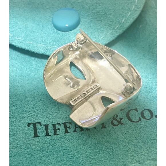 Rare Tiffany & Co. Sterling Silver Mask Brooch- The Phantom of the Opera - Picture 14 of 14